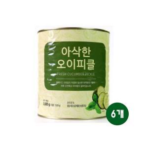 (무료배송)(신세계)아삭한오이피클3kg x 6개절임 병절임 피클 파클반찬 가정용 업소 업소용