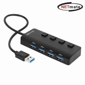 허브 4포트 무전원 USB3.0