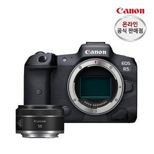 [캐논]캐논 EOS R5 BODY+RF50 /1.8 STM +가이드북