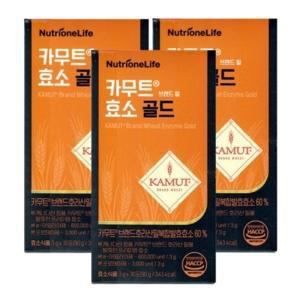 뉴트리원 카무트 효소 골드 3g x 30포 x 3박스