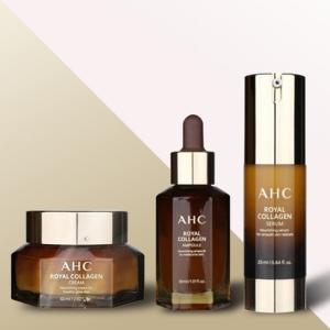 AHC 로얄 콜라겐 3종(세럼 25ml+앰플 30ml+크림 60ml)