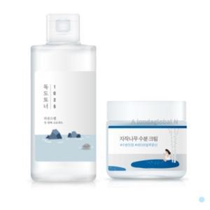 라운드랩 1025 독도 토너 스킨 200ml+ 수분 크림 80ml