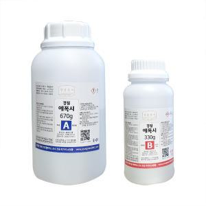 투명에폭시 1kg/EPOXY 레진 공예 수지/경질 연질 선택 영남상사