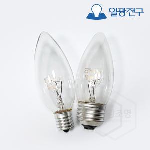 일광전구 백열 촛대구 40W (220V) 소켓 E14 / E17 / E26 장식구 인테리어 조명