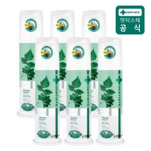 덴티스테 뉴플러스화이트 펌프치약 170g 6개