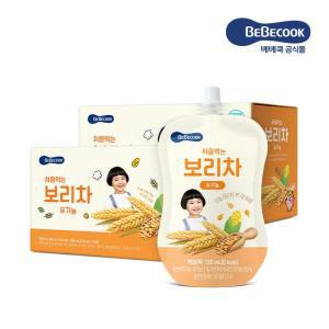 [베베쿡] 처음먹는 유기농 보리차 2박스(120ml X 40팩)