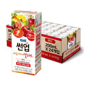 매일유업 썬업 과일야채샐러드 레드, 200ml, 24개