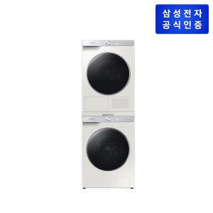 삼성 그랑데 AI 세탁기 + 건조기 세트 (10 kg WW10TP34DSG +9 kg DV90T5740SE) + 상단 설치 키트