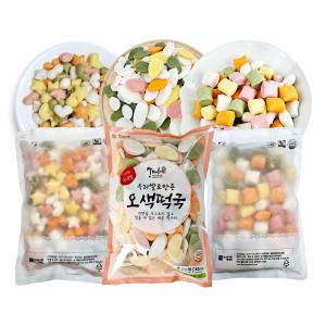 맘다해 오색떡3종 떡국떡1kg+모양떡1kg+한입떡1kg