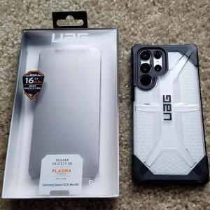 UAG PLASMA 아이스 크리스탈 클리어 하드 케이스, 삼성 갤럭시 S23 울트라 S20 FE S21 플러스 S22 노트 20