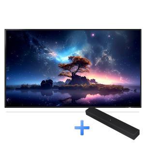 KQ55QD60AFXKR o클릭o 삼성전자 TVQLED 4K 138cm 벽걸이형 +사운드바 세트(HW-C410) (운송료상이)