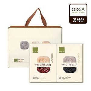 [풀무원][ORGA] 현미모나카 선물세트(국산팥/국산깨)