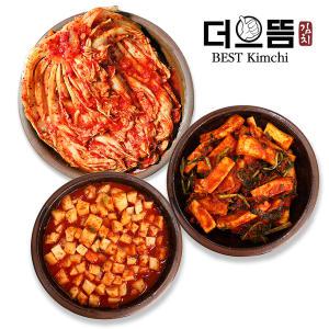 [더으뜸] 국내산 전라도 포기 2kg+총각 2kg+깍두기 2kg