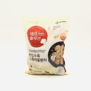 백설 냉동 쉐프솔루션 한입쏘옥 도톰해물완자 1kg