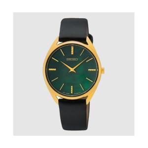 Seiko 세이코 [세금포함] [정품] 필수적인s 쿼츠 그린 다이얼 가죽 스트랩 Ladies 시계 SWR080 SWR080P1 패