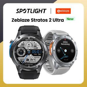 Zeblaze Stratos 2 울트라 GPS 스마트 워치 내장 듀얼 밴드 GNSS 나침반 기압 고도계, 10 ATM 음성 통화 스