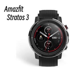 Amazfit 스마트 워치 Stratos 3 남성용 스마트 워치, GPS 블루투스 및 5ATM 방수 디스플레이 기계, 리퍼비