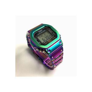 Casio G-Shock DW-5600 Mod rainbow 스틸 Bezel 손목 Full 커스텀 메탈 시계 손목시계 패션시계 명품시계 D