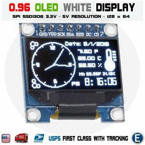 0.96 SPI Serial 128X64 OLED LCD LED 디스플레이 Module 128*64 화이트 SSD 솔리드 스테이트 드라이브[