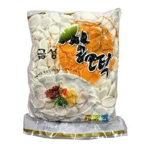 쌀떡국떡 분식집 대용량 절단 잘린 대용량 냉장쌀떡 3kg