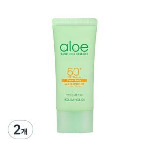 홀리카홀리카 알로에 워터프루프 선크림 SPF 50+ PA++++, 70ml, 2개