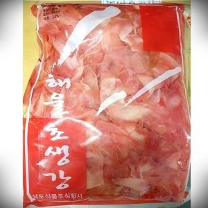 넓은 스시집초생강 1.3kg 분홍색 초절임 간장바르는 회생강 큰