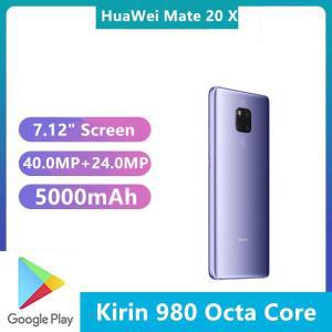 DHL 빠른 배송 화웨이 메이트 20X4G LTE 휴대폰 충전기, 7.2 인치 화면, Kirin 980, 40.0MP 지문 듀얼 심 N