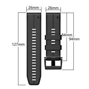 Fenix E 스포츠 실리콘 스트랩 시계줄 시계 밴드, 퀵핏 22mm 가민 8 엔듀로 3 Quatix 7X 6 5