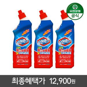 유한락스 고농축 다목적락스 변기세정제 시트러스 755mL 3개 외