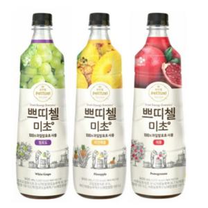 cj 쁘띠첼 미초900ml//미초 청포도/파인애플식초/음료/흑초/딸기/감귤/깔라만시/석류/복숭아/음료수/