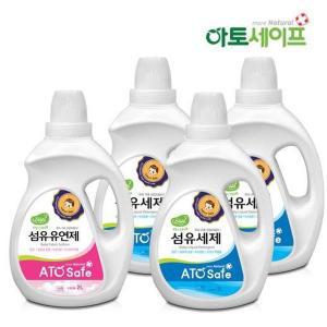 [아토세이프] 아기세제SET (세제 2L 3개+ 섬유유연제 2L 1개)/아토세이프세제/중성세제/세탁세..