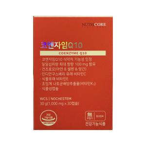 뉴트리코어 WCS 코엔자임Q10 코큐텐 1,000mg x 30캡슐 1개 / 써클