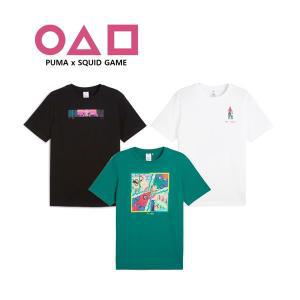 [푸마](강남점) 오징어 게임 그래픽 반팔 티셔츠 SQUID GAME Graphic Tee 627426 01 02 86