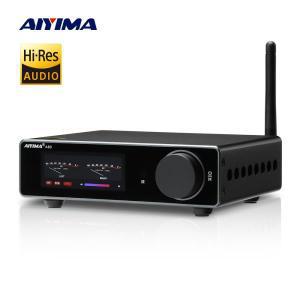 AIYIMA A80 TPA3255 블루투스 증폭기 PFFB DAC 전자 UV 미터 전원 300WX2 Hi-Res HiFi 홈 디지털 Amp PC-US