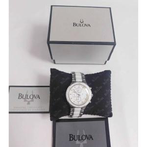 Bulova New 98P125 화이트 세라믹 다이아몬드 다이얼 시계 [세금포함] [정품] w/ Box 650rt 손목시계 명품