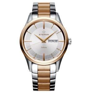 Eterna Artena 40mm 골드 케이스 실버/골드 Stailness 스틸 스트랩 Men’s... 명품시계 손목시계 시계 패션