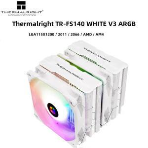 Thermalright CPU 쿨러, PWM 사일런트 듀얼 선풍기 컴퓨터 냉각, 인텔 115x1200 2011 2066 AM4 용, 4 핀 RG