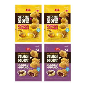 양반 허니슈크림 붕어빵, 300g, 2개 + 앙버터 붕어빵, 300g, 2개