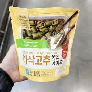 풀무원 아삭고추 한입 장아찌 300g 아이스박스포장