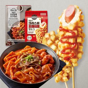 애슐리 홈스토랑 토핑듬뿍 마라떡볶이2인+크리스피 포테이토 핫도그8개입