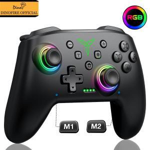 Dinofire Wireless Bluetooth RGB Controller for Nintendo Switch/Switch Lite/PC/Mobile Gamepad Multi-F