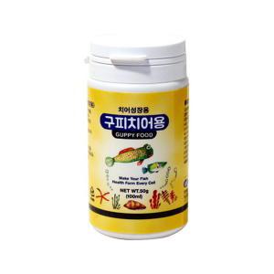 YB 구피 치어성장용 100ml / 50g 먹이 사료 밥 열대어