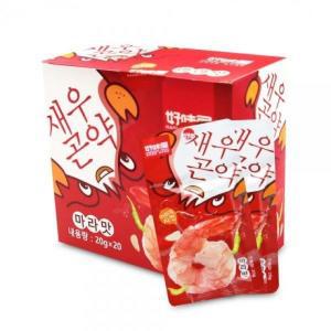 WOOAH  중국간식 마라맛 새우곤약 20gx20개 마라곤약 간편술안주