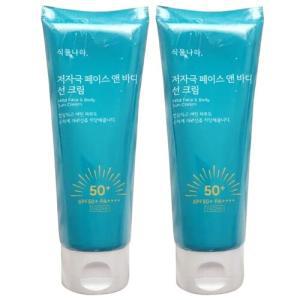 식물나라 저자극 썬크림 페이스 앤 바디 선크림 150ml 2개