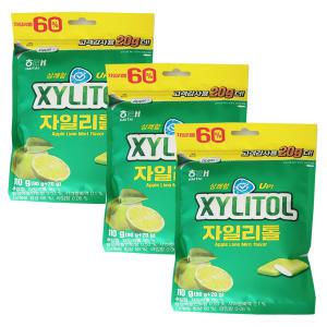 해태 자일리톨 애플라임민트 110gx3개 / 리필 껌