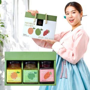 100% 제주산 농산물 꿀차3종세트250g/명절 선물세트