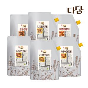 CJ 다담 대용량양념 2kg / 된장찌개 부대찌개 강된장 순두부 안동찜닭 매콤떡볶이 식당용