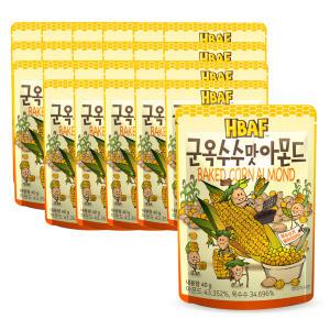 HBAF 바프 아몬드 군옥수수맛 40g x24개