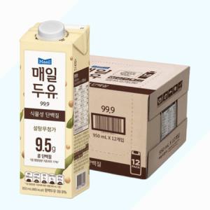 매일두유 99.9 설탕무첨가 950ml 12팩