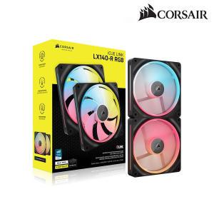 커세어 iCUE LINK LX140-R RGB STARTER KIT Reverse 시스템쿨러 (2팩, 블랙)